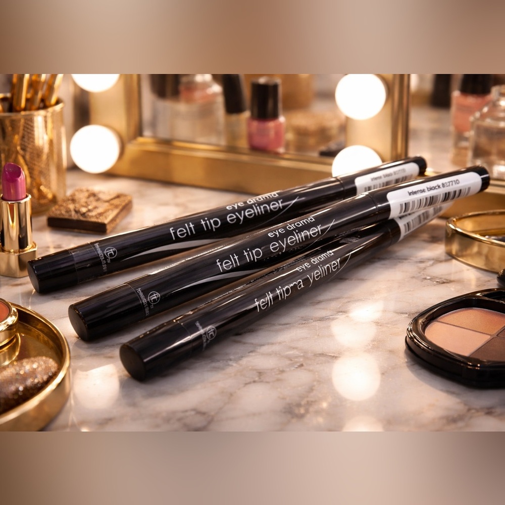 3-PACK Femme Couture Eye Drama Felt Tip Eyeliners in Intense Black $60MSRP